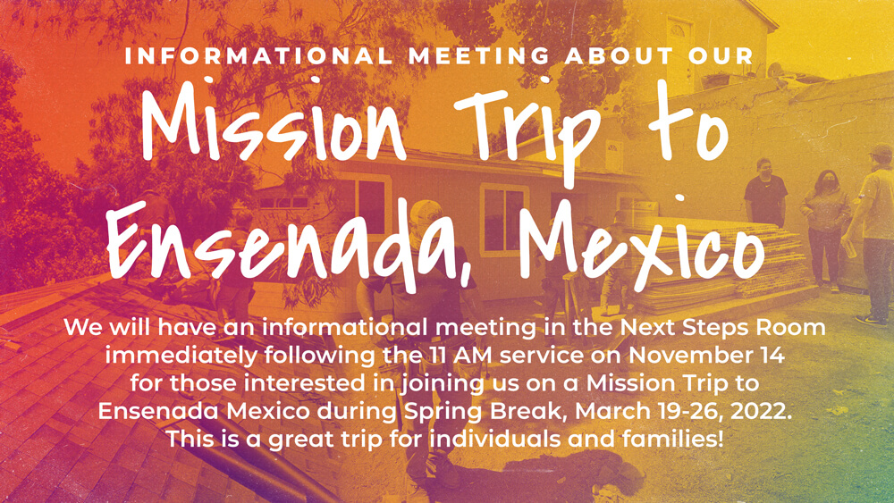 Mission Trip Informational Meeting 1